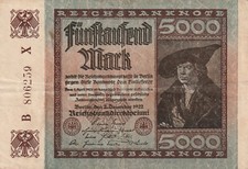 5000 mark reichsbanknote gebraucht kaufen  Freital