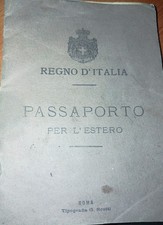 Documento epoca passaporto usato  Serra de Conti