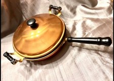 Panela de cobre vintage RARA SÓLIDA caldeira dupla tampa panela 3 peças comprar usado Panela de cobre vintage RARA SÓLIDA caldeira dupla tampa panela 3 peças comprar usado  Enviando para Brazil