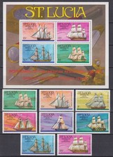 Santa Lúcia 1976 Navios, Barcos, Transporte, Revolução Americana ** comprar usado  Enviando para Brazil