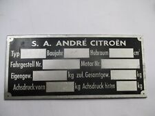 Typenschild citroen schild gebraucht kaufen  Deutschland