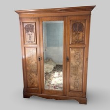 Antique wardrobe walnut for sale  NEWCASTLE UPON TYNE