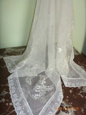 Vintage embroidered net for sale  ALSTON