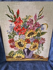 Gobelin stickbild blumen gebraucht kaufen  Gevelsberg