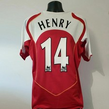 Camisa HENRY 14 Arsenal - Extra Grande - 2004/2005 - Home O2 Nike, usado comprar usado  Enviando para Brazil