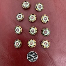Conjunto de 11 botões antigos do século XIX franceses EM Paris pintados à mão 1,5 cm de largura comprar usado  Enviando para Brazil