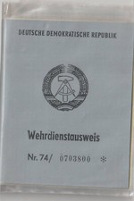 Ddr wehrdienstausweis metall gebraucht kaufen  Wittenberg