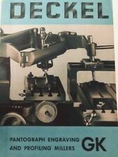 Deckel pantograph engraving for sale  HUDDERSFIELD
