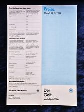 Golf price list d'occasion  Expédié en Belgium