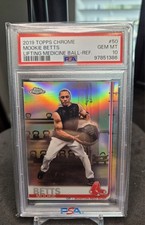 2019 Topps Chrome MOOKIE BETTS bola de remédio de elevação refrator PSA 10 Dodgers  comprar usado  Enviando para Brazil