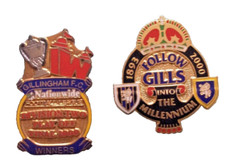 Gillingham f.c. badges for sale  BOLTON