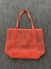 Bolsa tote de praia ULTA laranja brilhante malha | Grande bolsa de supermercado para piscina de verão comprar usado Bolsa tote de praia ULTA laranja brilhante malha | Grande bolsa de supermercado para piscina de verão comprar usado  Enviando para Brazil