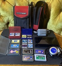 Nintendo DS Lite (Jet Black) + Lote de 15 Jogos, Estojos e Carregador!  Testado/funcionando comprar usado  Enviando para Brazil