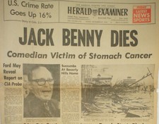 Jack benny dies for sale  Boerne