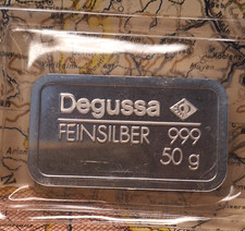 Silberbarren 50g 999 gebraucht kaufen  Blieskastel