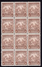 BARBADOS 1938-47 3D COM LINHA SOBRE A CABEÇA DE CAVALO VARIEDADE EM BLOCO DE PERFUME DE DOZE, usado comprar usado  Enviando para Brazil
