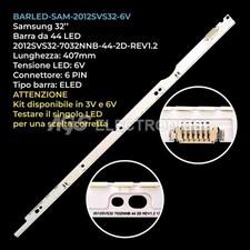 BARRA DA 44 LED TV SAMSUNG V1GE-320SM0-R1 2012SVS32 6V, usado comprar usado  Enviando para Brazil