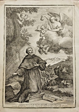 Francesco assisi. incisione. usato  Solopaca