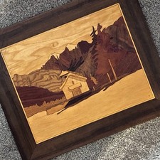 Marquetry panel mountain for sale  Homer Glen