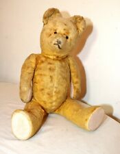 Oso de peluche gruñendo parlante articulado mohair relleno de paja antiguo raro hecho a mano segunda mano  Embacar hacia Mexico