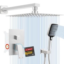 Conjunto de torneira de chuveiro Kuzor 304 aço inoxidável, cabeça de chuveiro de chuva com spray de mão comprar usado  Enviando para Brazil