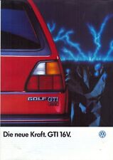 Usado, Folheto de vendas Volkswagen Golf GTI GTi 16v Mk2 colorido mercado alemão 1985-86 comprar usado  Enviando para Brazil