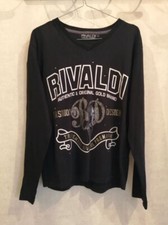 Shirt noir coton d'occasion  Bourg-de-Thizy