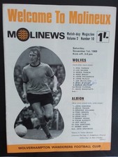 Wolves west brom for sale  STOURBRIDGE