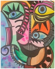Peinture tableau style d'occasion  La Fouillade