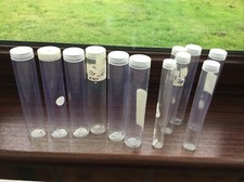 Empty button tubes for sale  BOW STREET