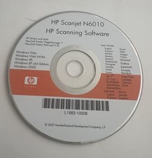 Driver de digitalização HP Scanjet N6010 software CD DVD somente para Windows comprar usado  Enviando para Brazil