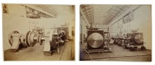 Antigua Maquinaria Industrial Exposición Exhibición Gabinete Grande Tarjeta Foto Raro segunda mano  Embacar hacia Mexico