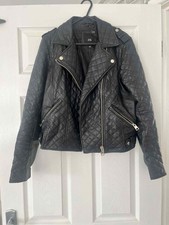 river island leather jacket for sale  WREXHAM