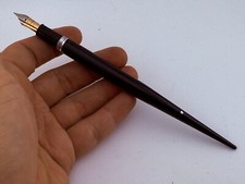 Linda caneta-tinteiro rara vintage Sheaffer snorkel caneta de mesa - ouro 14 quilates nova na caixa comprar usado  Enviando para Brazil
