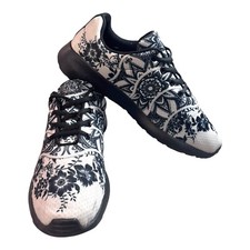 Tênis Yes We Vibe unissex preto branco mandala 7,5 M 9 W boho hippie comprar usado  Enviando para Brazil