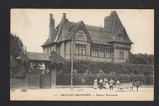 DEVILLE-les-ROUEN (76) ATTELAGE animé devant VILLA début 1900 comprar usado  Enviando para Brazil