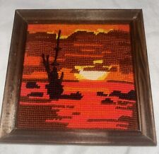 Framed needlepoint picture for sale  Macon