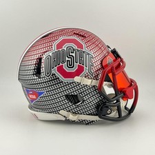 Mini capacete de futebol americano Ohio State Buckeyes personalizado 2 tons mergulhado em água com viseira comprar usado  Enviando para Brazil