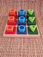 Montessori wooden colourful for sale  MILTON KEYNES