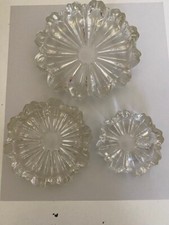 Cinzeiro Hazel Atlas 1960 vidro transparente aninhamento 3 tamanhos diferentes MCM comprar usado  Enviando para Brazil