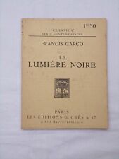 Francis carco lumière d'occasion  Muzillac