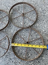 Vintage metal wheels for sale  Russell