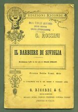 Libretto opera barbiere usato  Vezza d'Alba