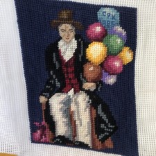 Vtg preworked needlepoint for sale  Seattle