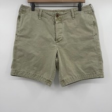 Bermuda Hollister Masculina 34 Verde Desbotada Grunge Chino Y2K Frente Plana Preppy comprar usado  Enviando para Brazil