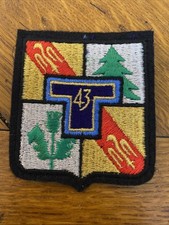 Insigne tissu 43ème d'occasion  Guise