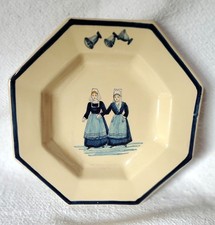 Assiette octogonale faïence d'occasion Assiette octogonale faïence d'occasion  Quimper