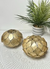Pair vintage capiz for sale  WIRRAL