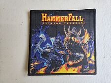 HAMMERFALL, TROVÃO CARMESIM, COSTURAR NA BORDA PRETA PATCH TECIDO comprar usado  Enviando para Brazil