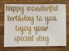 Happy wonderful birthday for sale  BURY ST. EDMUNDS